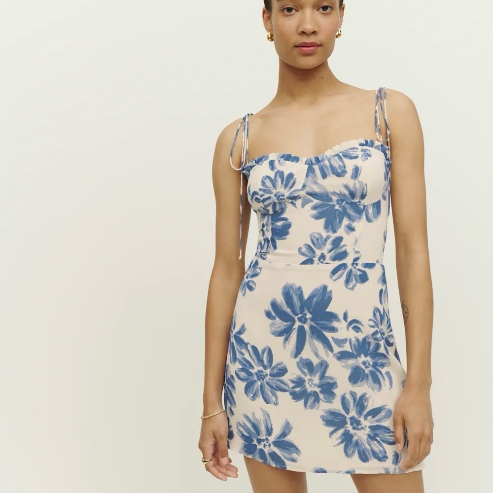 REFORMATION - LOUELLE DRESS - CELESTIA - SIZE 8